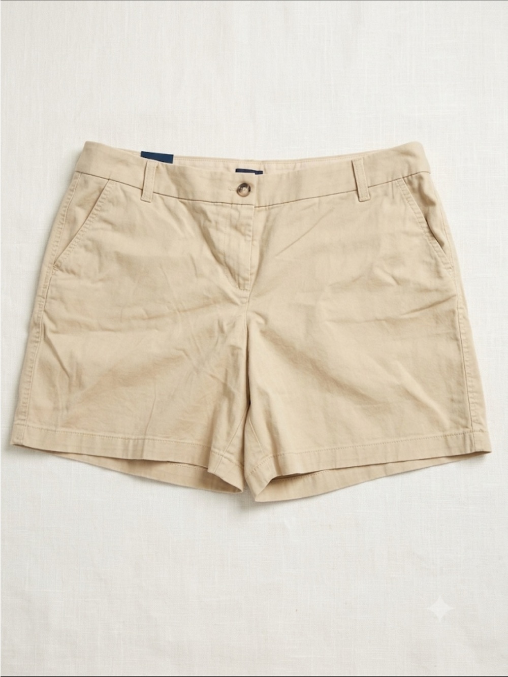J Crew 7”  Classic Women's Khaki Cotton Chino Shorts NWT